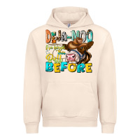 Sandshell Deja Moo I've Heard Tih Bull Before Urban Hoodie - CowhideDigitalArt