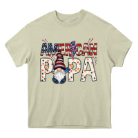 Mossy american papa with gnome Heavy Core Tee - NancyCooperArtShop
