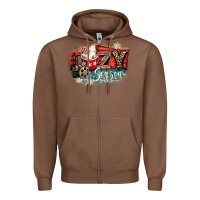 Chestnut cozy season Zipper Hoodie - CowGirlArtShop