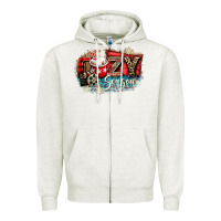 Oatmeal Heather cozy season Zipper Hoodie - CowGirlArtShop