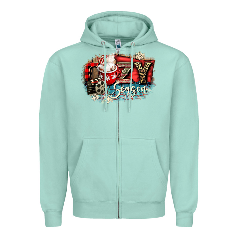 Cozy Season Zipper Hoodie by CowGirlArtShop | Teevron