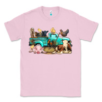 Bubblegum Pink Farm Animals Truck Classic Tee - BundleAndBundleShop