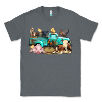 Charcoal Heather Farm Animals Truck Classic Tee - BundleAndBundleShop