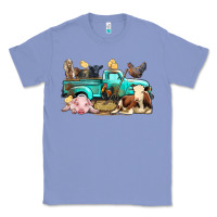 Colony Blue Farm Animals Truck Classic Tee - BundleAndBundleShop