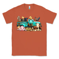 Copper Farm Animals Truck Classic Tee - BundleAndBundleShop