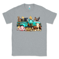 Heather Grey Farm Animals Truck Classic Tee - BundleAndBundleShop