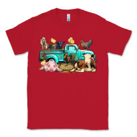 Red Farm Animals Truck Classic Tee - BundleAndBundleShop