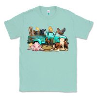 Seafoam Farm Animals Truck Classic Tee - BundleAndBundleShop
