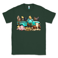 Sports Green Farm Animals Truck Classic Tee - BundleAndBundleShop
