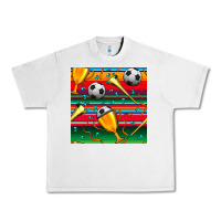 Lunar Rock soccer winner cup and vuvuzela with serape seamless pattern Urban Heavy Tee - BundleAndBundleShop