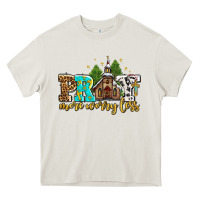 Cream pray more worry less with church Heavy Core Tee - AdoDesignShop