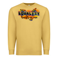 Antique Gold Equality hurts no one Premium Sweatshirt - FaDigitalArtStudio