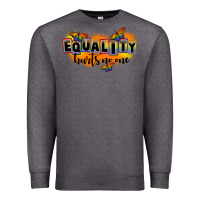 Charcoal Heather Equality hurts no one Premium Sweatshirt - FaDigitalArtStudio