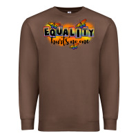 Chestnut Equality hurts no one Premium Sweatshirt - FaDigitalArtStudio