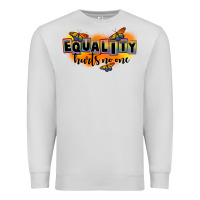 Dove Grey Equality hurts no one Premium Sweatshirt - FaDigitalArtStudio