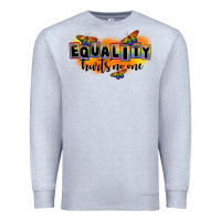 Heather Grey Equality hurts no one Premium Sweatshirt - FaDigitalArtStudio