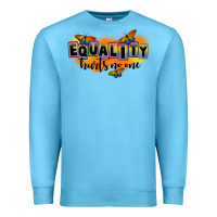 Ocean Blue Equality hurts no one Premium Sweatshirt - FaDigitalArtStudio
