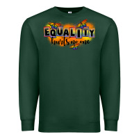 Sports Green Equality hurts no one Premium Sweatshirt - FaDigitalArtStudio