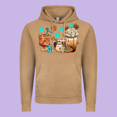 Dog Coffee Cups With  Food Container Bbs Vintage Hoodie Designed By Bundleandbundleshop