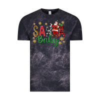 Cloud Black Santa Baby With Santa Vintage Tee - BundleAndBundleShop