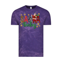 Cloud Purple Santa Baby With Santa Vintage Tee - BundleAndBundleShop