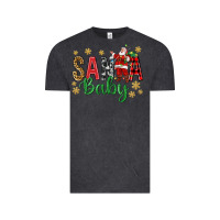 Vintage Black Santa Baby With Santa Vintage Tee - BundleAndBundleShop