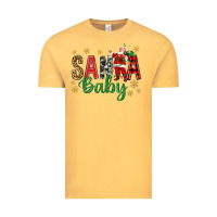 Vintage Mustard Santa Baby With Santa Vintage Tee - BundleAndBundleShop