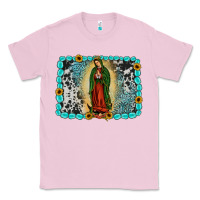 Bubblegum Pink Gemstone our lady of Guadalupe Classic Tee - JahusDesignShop