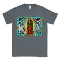 Charcoal Heather Gemstone our lady of Guadalupe Classic Tee - JahusDesignShop
