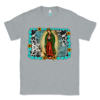 Heather Grey Gemstone our lady of Guadalupe Classic Tee - JahusDesignShop