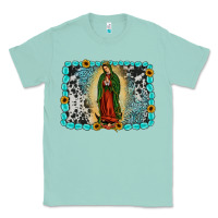 Seafoam Gemstone our lady of Guadalupe Classic Tee - JahusDesignShop