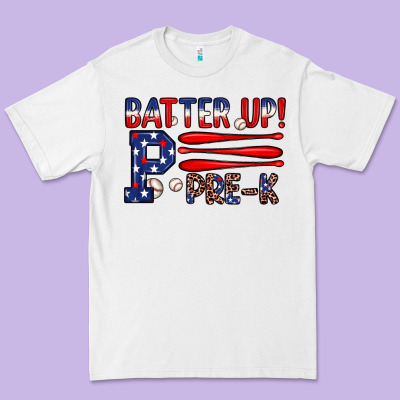 Batter Up Pre K Premium Tee Designed By Jahusdesignshop