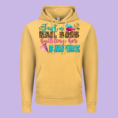 Just A Nail Boss Building Her Empire Bbs Vintage Hoodie Designed By Bundleandbundleshop
