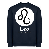 Navy Leo Horoscope Heavyweight Sweatshirt - Bettercallsaul