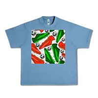 Pebble Blue soccer shoes seamless pattern Urban Heavy Tee - BundleAndBundleShop