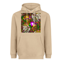 Mushroom Mardi Gras Cow Leopard Seamless Pattern Heavyweight Hoodie - FaDigitalArtStudio