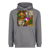 Storm Mardi Gras Cow Leopard Seamless Pattern Heavyweight Hoodie - FaDigitalArtStudio