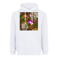 White Mardi Gras Cow Leopard Seamless Pattern Heavyweight Hoodie - FaDigitalArtStudio