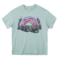 Arona American rainbow Heavy Core Tee - NancyCooperArtShop