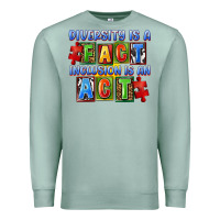 Seafoam Diversity is a fact inclusion is an act Premium Sweatshirt - FaDigitalArtStudio