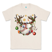 Natural Baseball Horn Christmas Classic Tee - BundleAndBundleShop