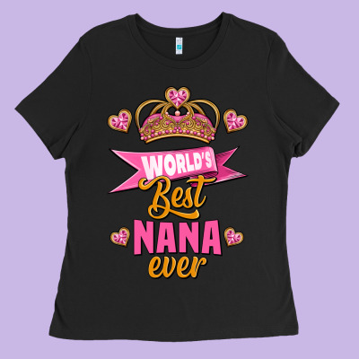 World's Best Nana Ever Ladies Tee Designed By Jasminsmagicworld