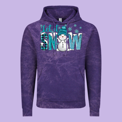 Let It Snow With Cute Snowman Bbs Vintage Hoodie Designed By Bundleandbundleshop