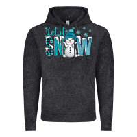 Vintage Black let it snow with cute snowman bbs Vintage Hoodie - BundleAndBundleShop
