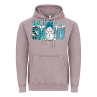 Vintage Zinc let it snow with cute snowman bbs Vintage Hoodie - BundleAndBundleShop
