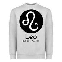 Heather Grey Leo Horoscope Heavyweight Sweatshirt - Bettercallsaul