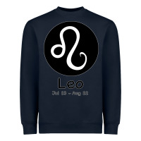 Navy Leo Horoscope Heavyweight Sweatshirt - Bettercallsaul