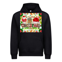 Black Christmas Vibes Urban Hoodie - CowhideDigitalArt