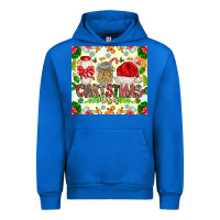 Cobalt Christmas Vibes Urban Hoodie - CowhideDigitalArt