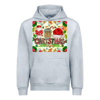 Heather Grey Christmas Vibes Urban Hoodie - CowhideDigitalArt